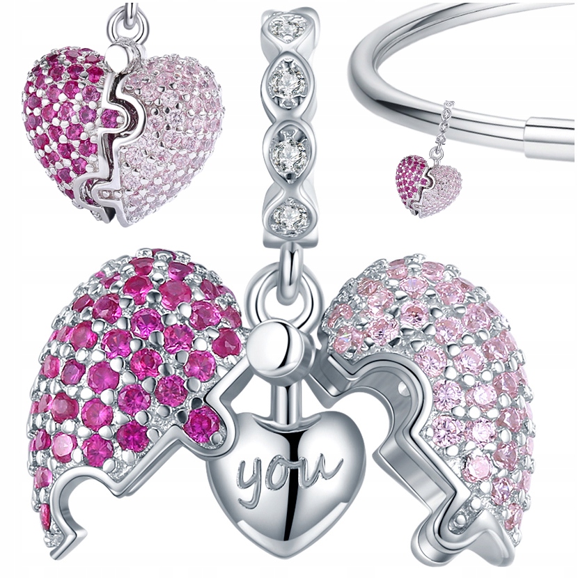 

Charms Serce Otwierane koralik srebro pr 925