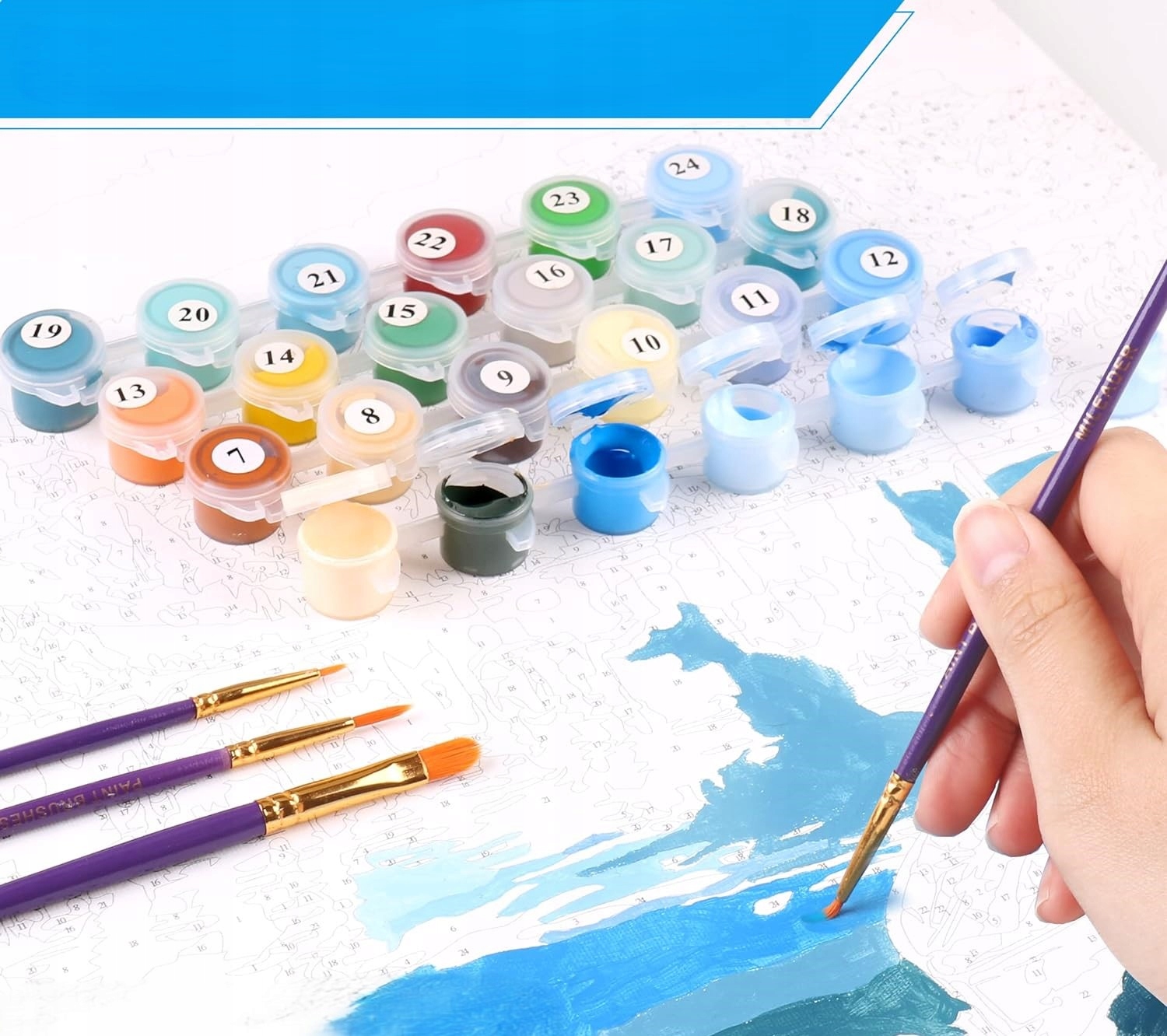 Obraz do MALOWANIA PO NUMERACH 40x50 WISKALON - Zamek Marka Inna