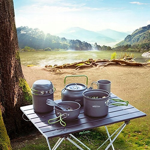 OVERMONT Przenośny Aluminiowy Czajnik Campingowy 1,2L — miniatura 6