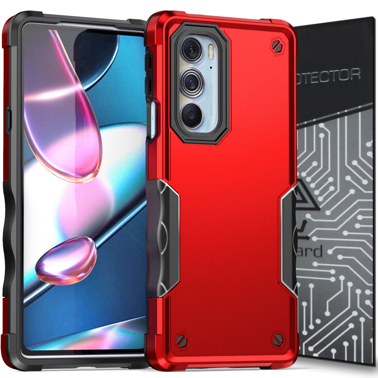 

Case Etui Pancerne+szkło do Motorola Edge 30 Pro