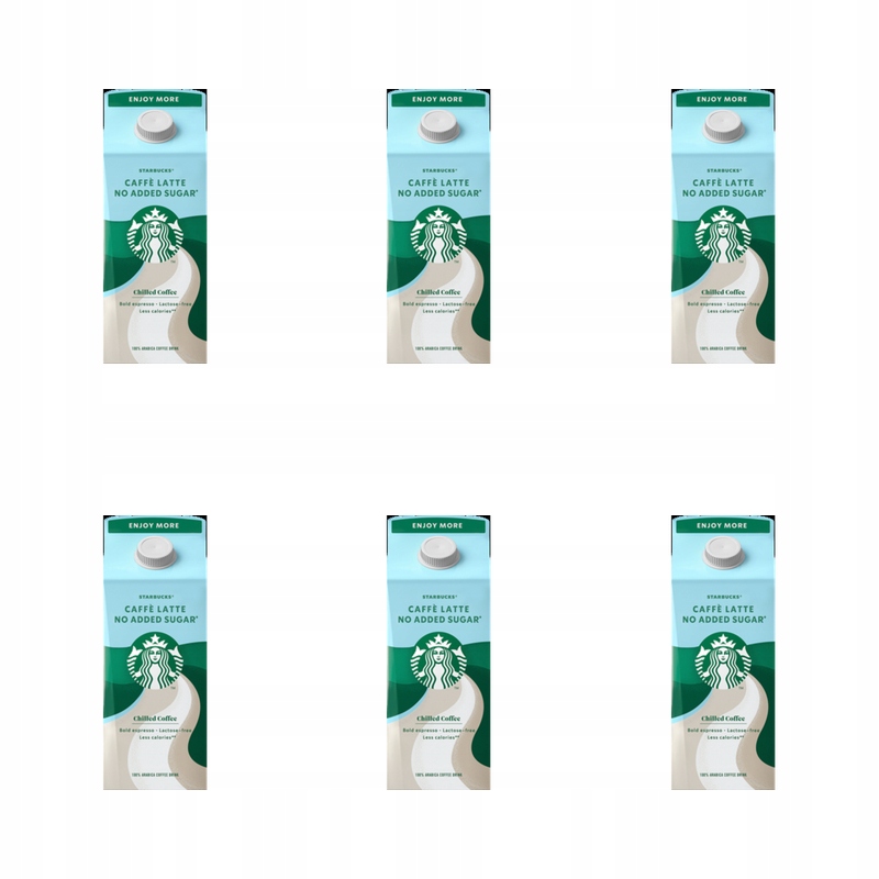 Starbucks Multiserve Caffe Latte No Added Sugar 750 ml X6