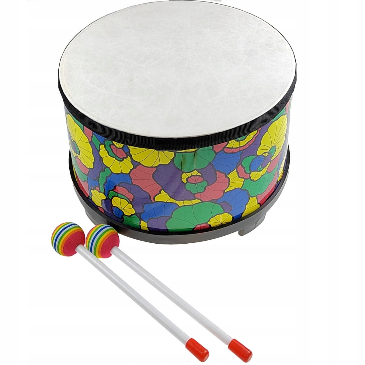 Bęben Dla Dzieci Kolorowy z Pałeczkami - Bębenek z Pałkami