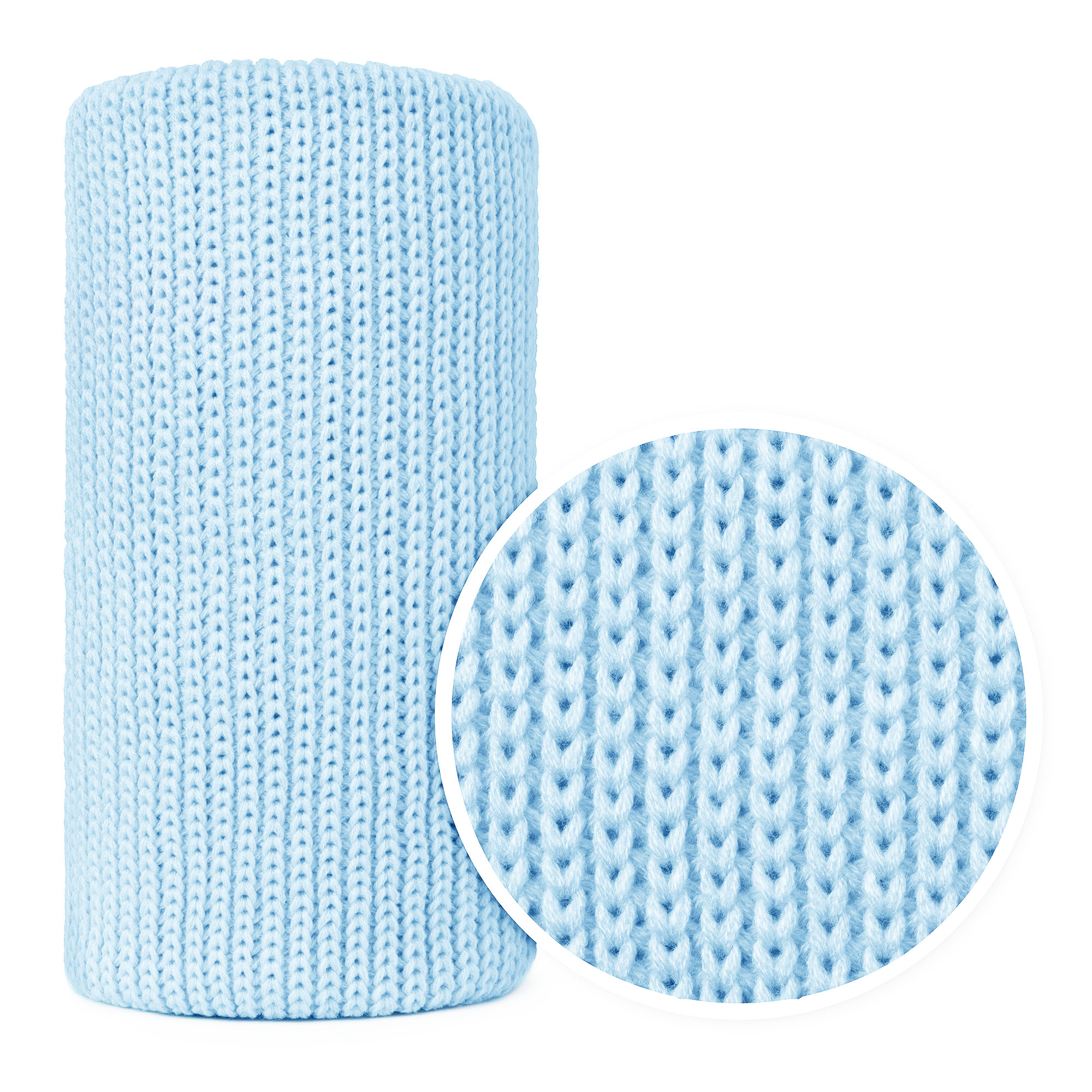 

Duży Kocyk Dziecięcy Tkany Gładki 90x100 Błękitny