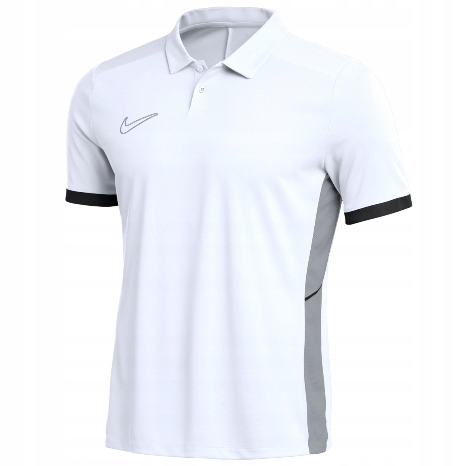 Nike Dri-fit Academy 25 Ss Polo [M] Pánská Polokošile Polyester Bílá