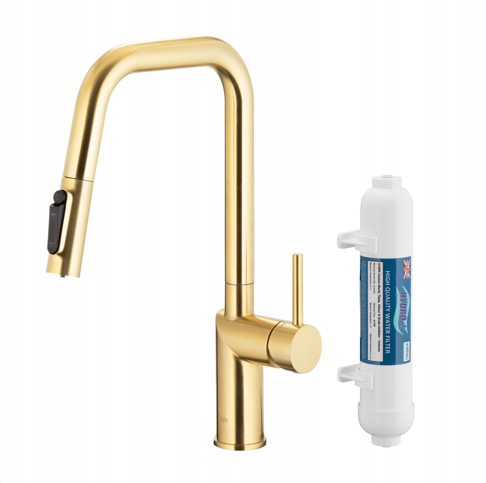 Kfa Kuchynská Batéria Duero Pure Style Hydro+ Filter, Brushed Light Gold