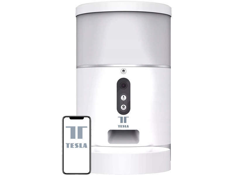 Dozownik karmy automatyczny Tesla Smart Pet Feeder Camera