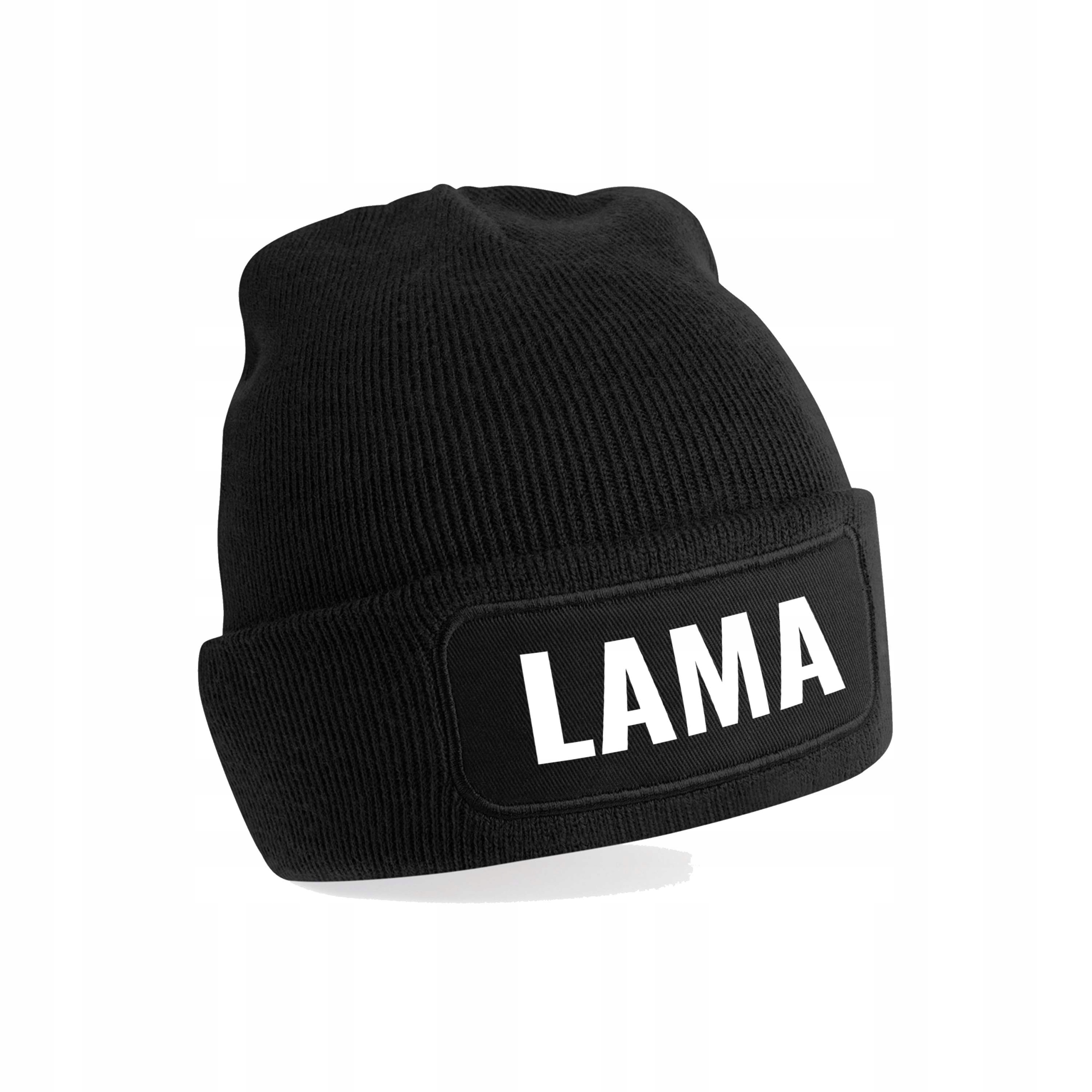 

Czapka Bawełniana Zimowa Beanie Bawełniana Lama