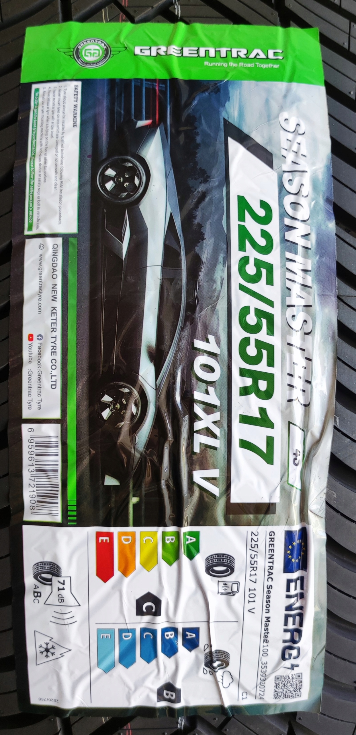 Opony 225/55/17 Greentrac Season Master 2024r 4szt. 3 lata gwar. C/B/71dB Model inny