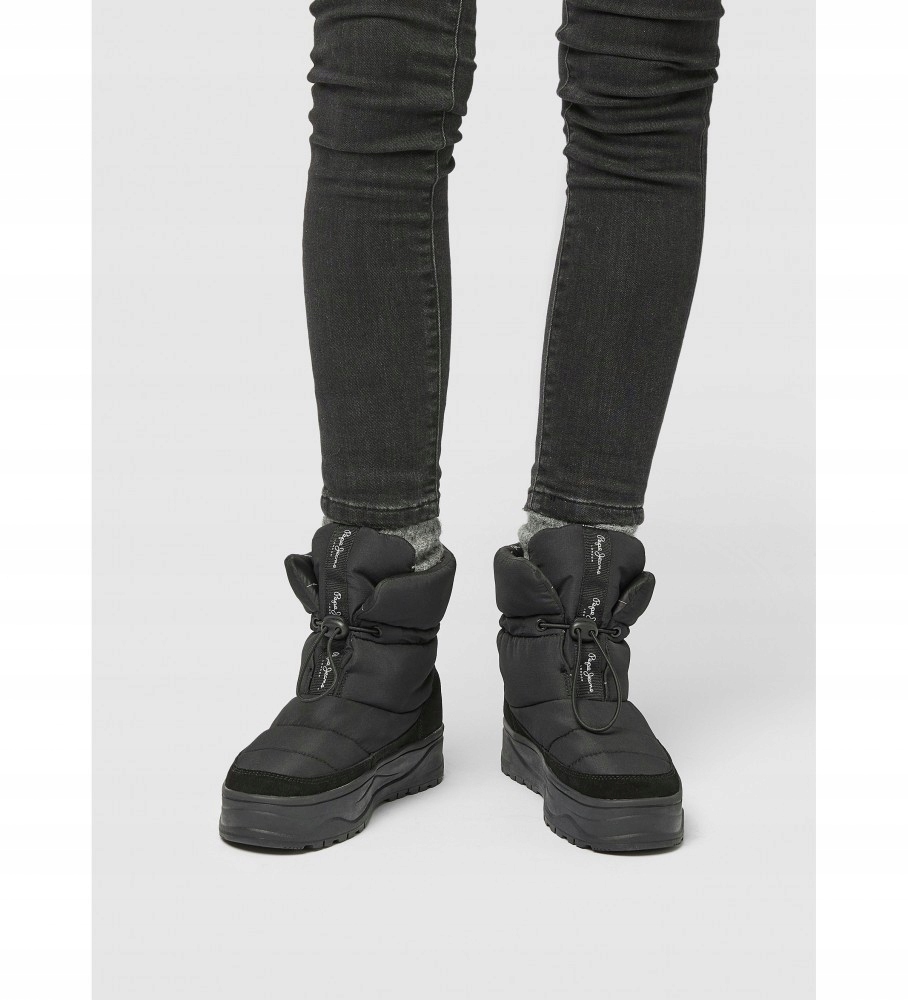 Pepe Jeans Černé Nazouvací Sněhule (37)