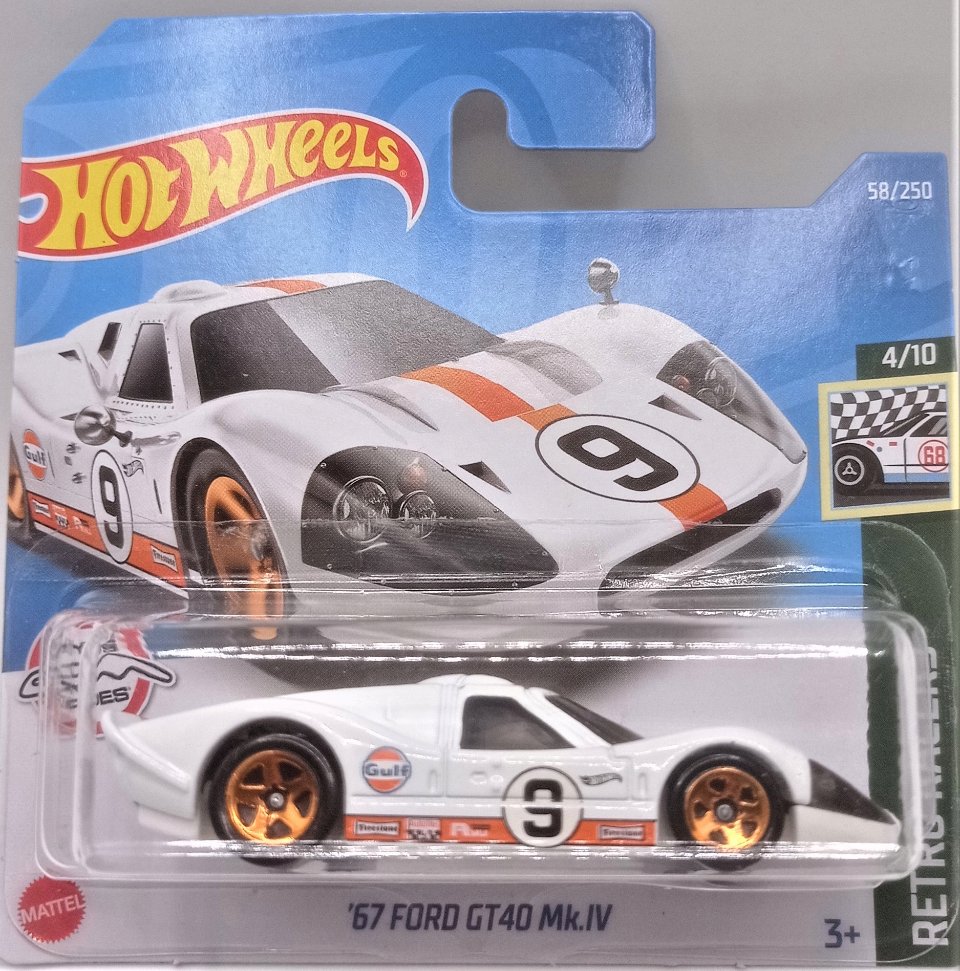 

Hot Wheels '67 Ford GT40 Mk.IV 4/10 Retro Racers