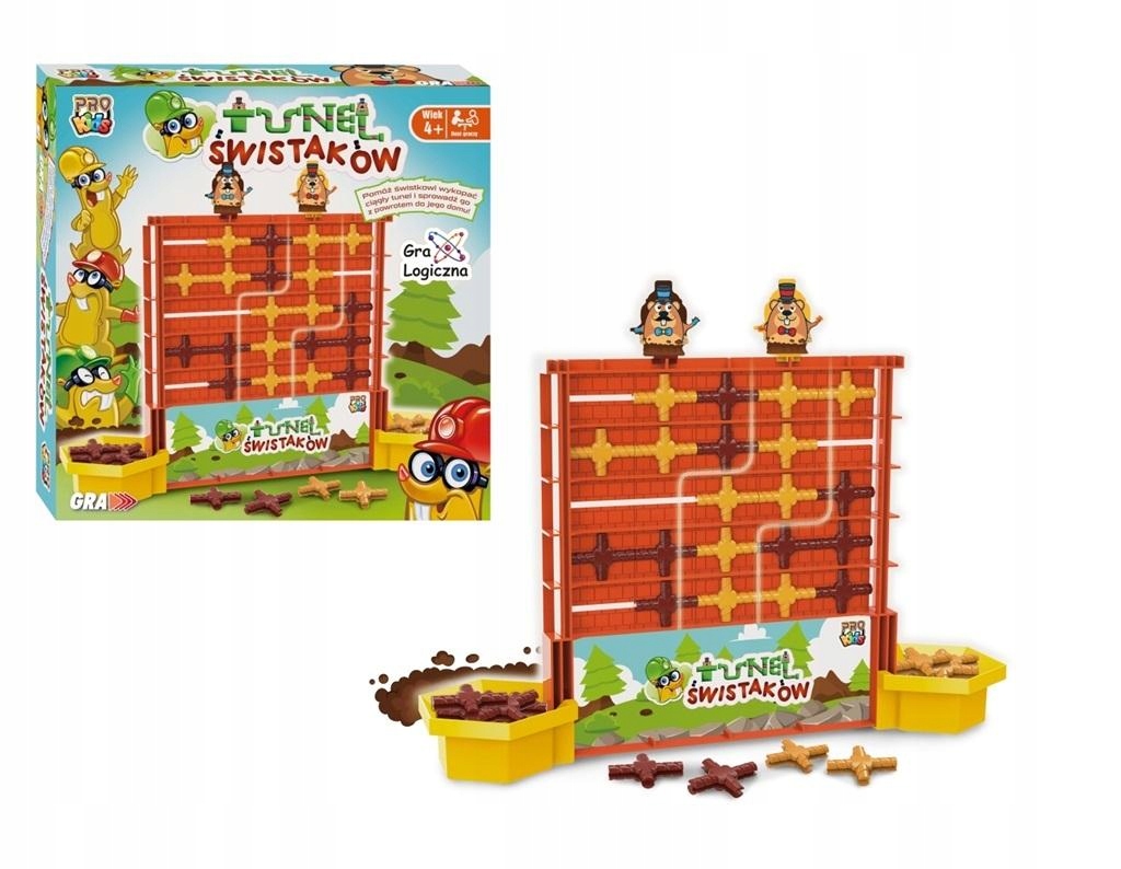 Towarzyska Gra Planszowa Dla Dzieci Osiem Lat Logiczna Gra logiczna Tunel