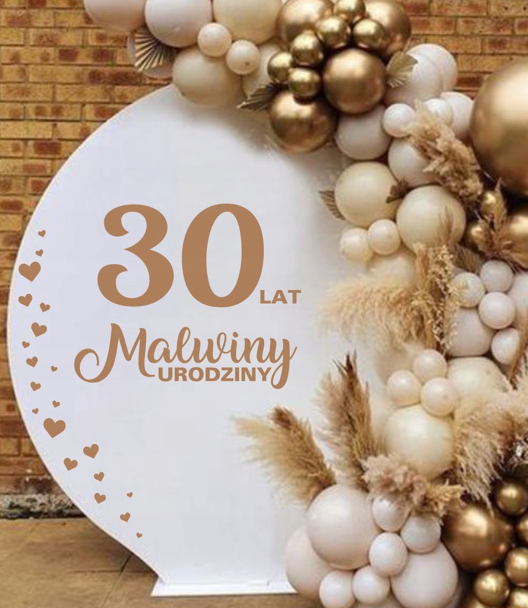 Naklejka dekoracja urodziny jubileusz 18 30LUSTRO Wysokość produktu 9 cm