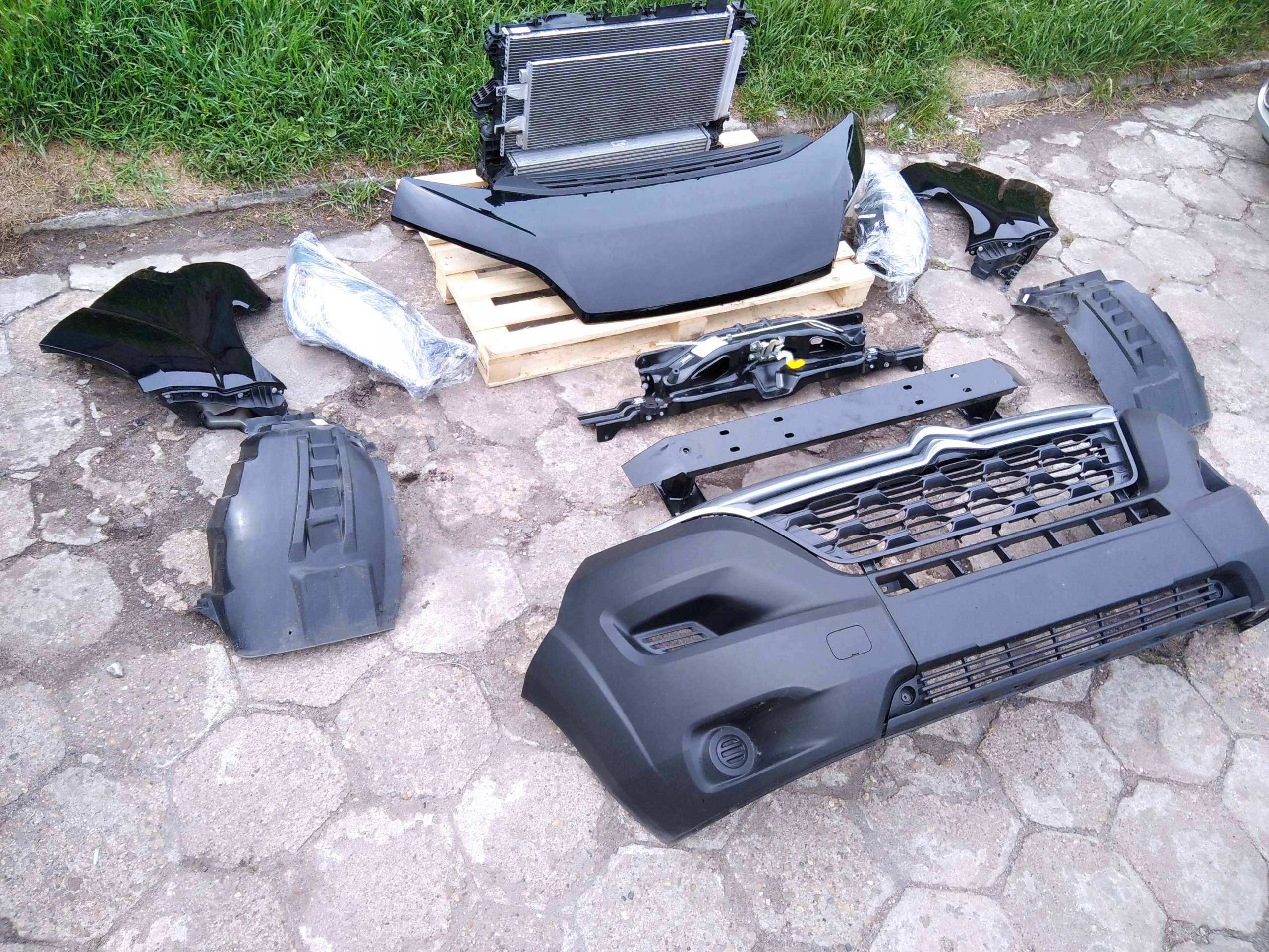 CITROEN JUMPER III PAS PRZEDNI MASKA BŁOTNIKI LAMPY ZDERZAK KOMPLET 19R