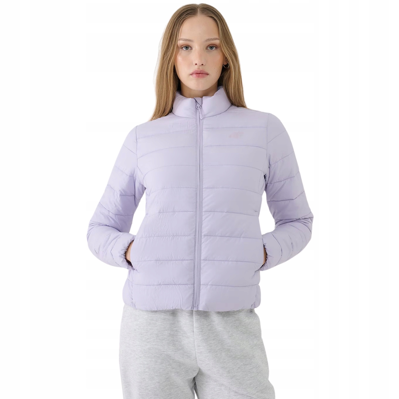 Dámská péřová bunda 4F F533 světle fialová vel. M