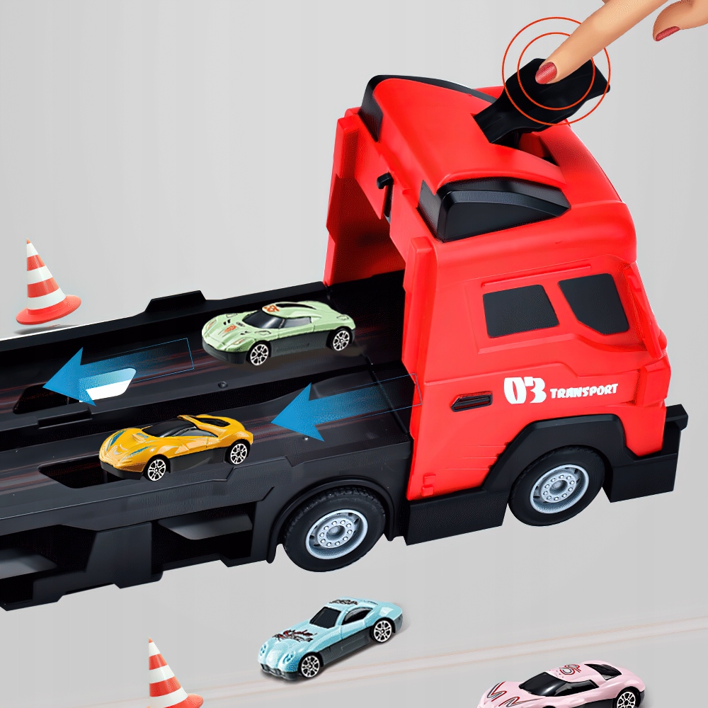 TRANSPORTER AUTEK TORY WYŚCIGOWE + 8 AUTA Prezent Model OIDQQG4SMQYS8P5P