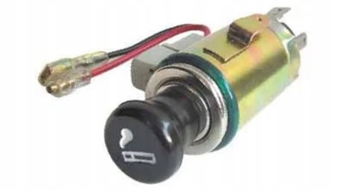 ZAPALNICZKA SAMOCHODOWA GNIAZDO PODŚWIETLENIE ZIELONE 12V