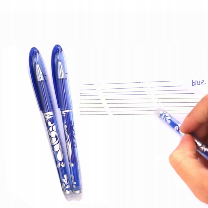 Długopisy zmazywalne gumki 60 x wkładów 4 x Długopis 3 x duża gumka Marka inna