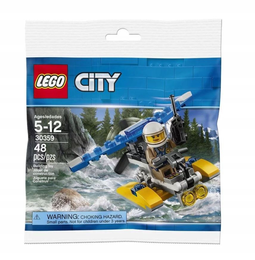 Lego City Minifigure Polybag Police Water Plane #30359