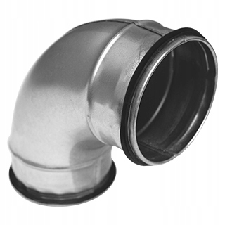 

Kolano z uszczelką wentylacyjne Szczelne 90st 200