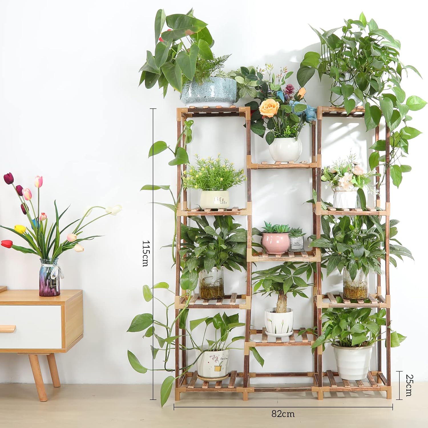 KWIETNIK REGAŁ NA ROŚLINY W DOMU STOJAK NA KWIATY DEKORACJA OZDOBA GRABIE Kod producenta EKSPOZYCJA ROŚLIN KWIATKI KWIATY RIOŻE