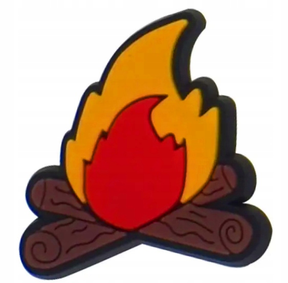 PRZYPINKA PIN DO BUTÓW CROCS CROCSÓW OZDOBA OGNISKO BIWAK