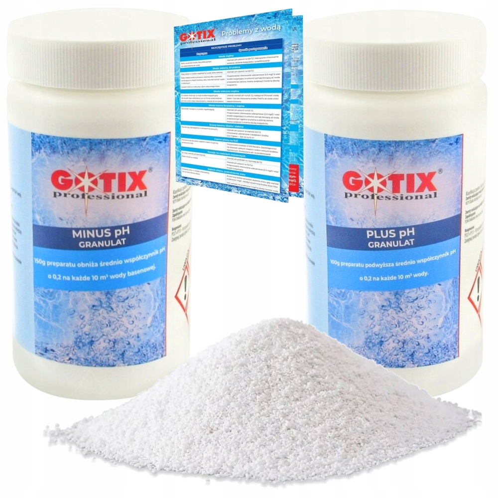 

Chemia do Basenu Zestaw Ph Plus i Ph Minus 1+1 Kg