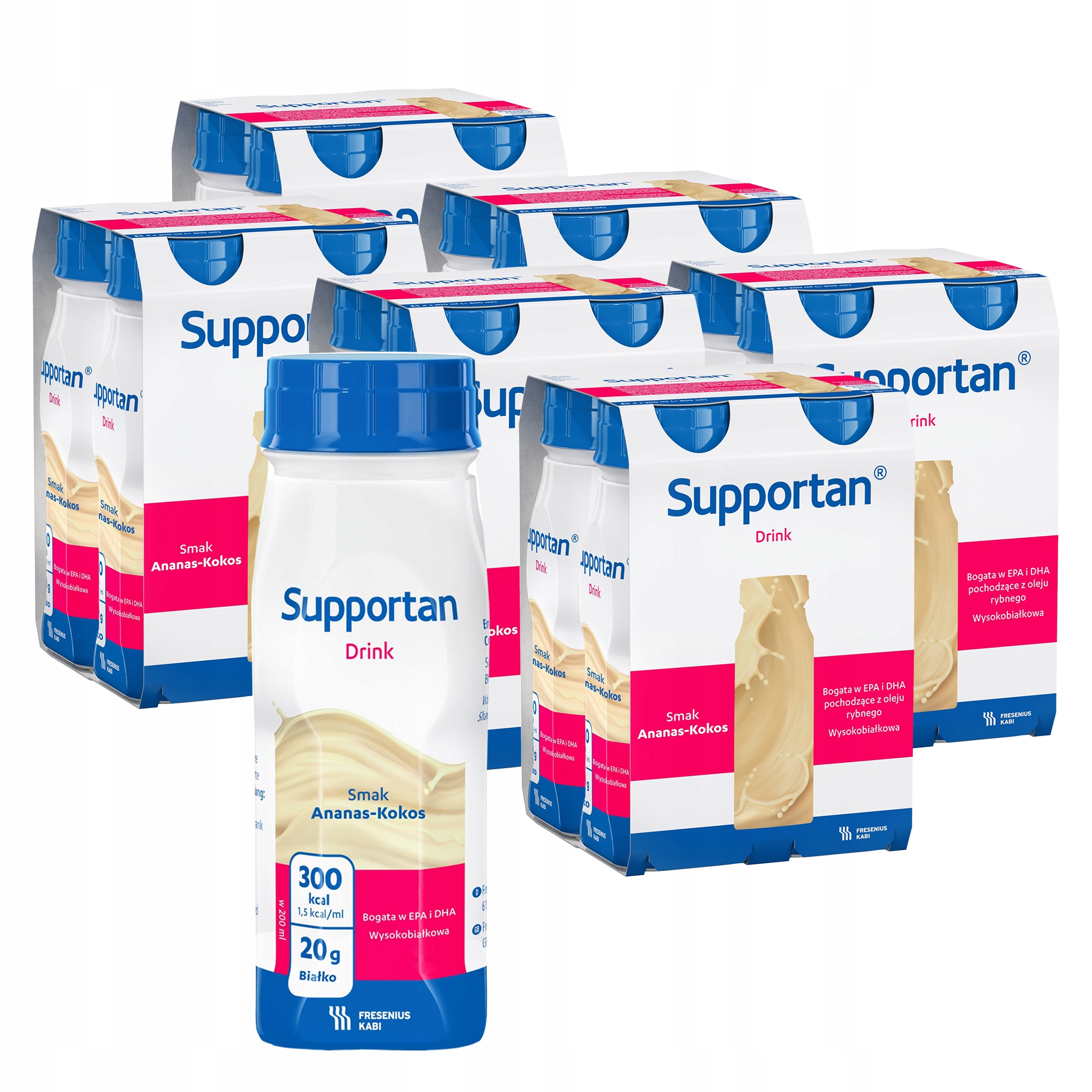 Supportan Drink o smaku ananas kokos 4x200 ml