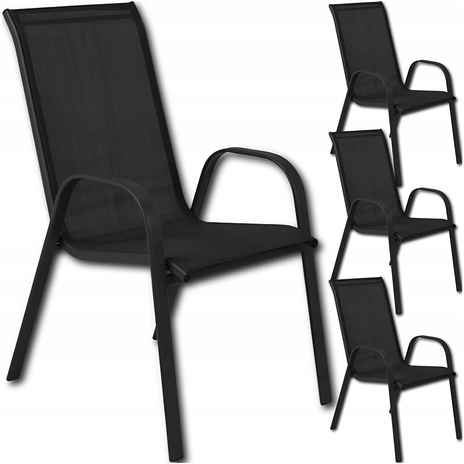 Set 4x Záhradné Stoličky Kreslo Do Záhrady Terasu Záhradný Nábytok