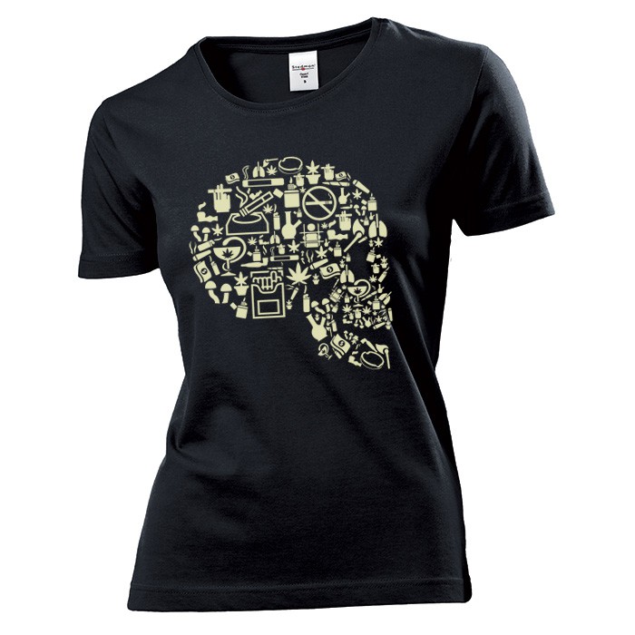 

Koszulka damska Czaszka Trucizna c M