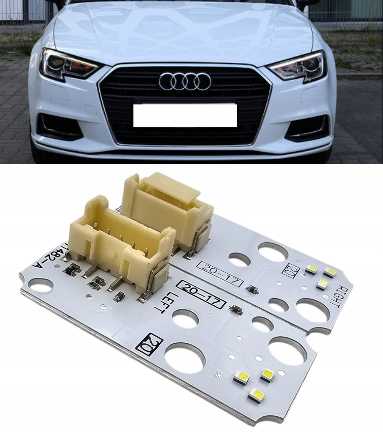 Moduly Csl Bílé Drl Audi A3 S3 RS3 Xenon 2017-2020 White Plug & Play