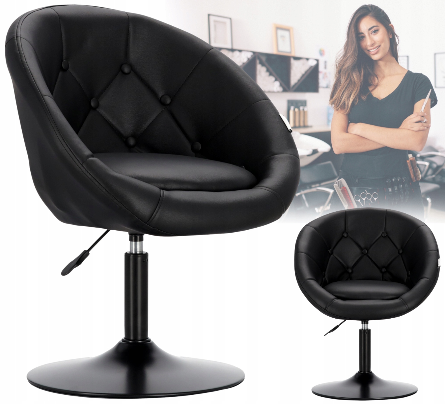 Barberské kadeřnické křeslo s plynovou pumpou pro kadeřnický salon Ferrara