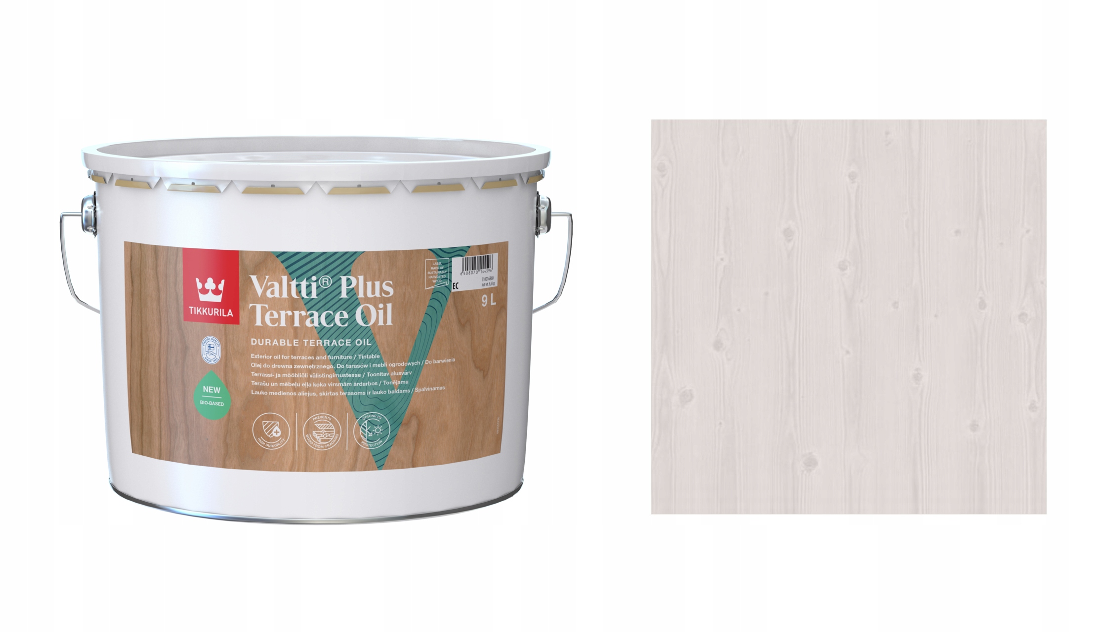 TIKKURILA VALTTI PLUS TERRACE OIL 9L 5060 LUMI OLEJ DO TARASÓW