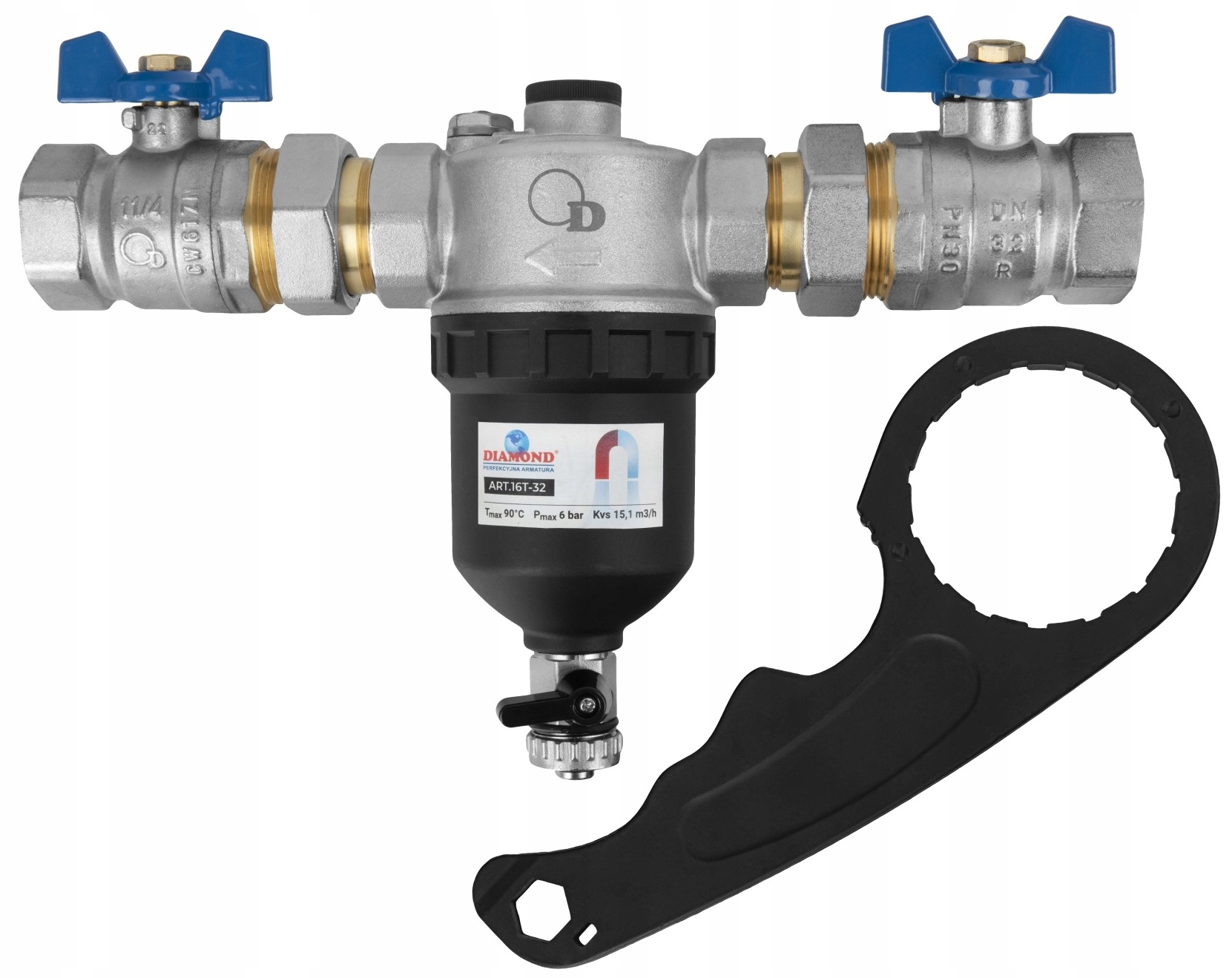 Magnetický Filter Na Separáciu Nečistôt 5/4" DN32 Pre Tepelné Čerpadlá