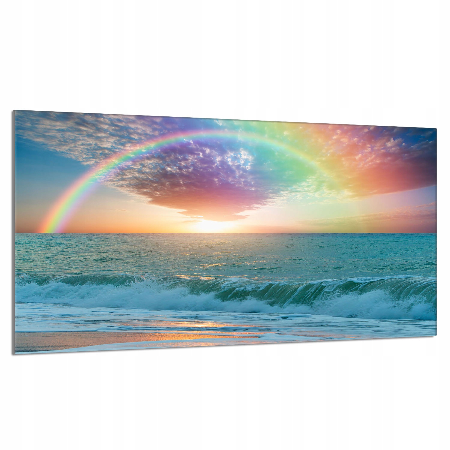 Skleněná ochranná deska na sporák 90x52 Moře Do Kuchyně