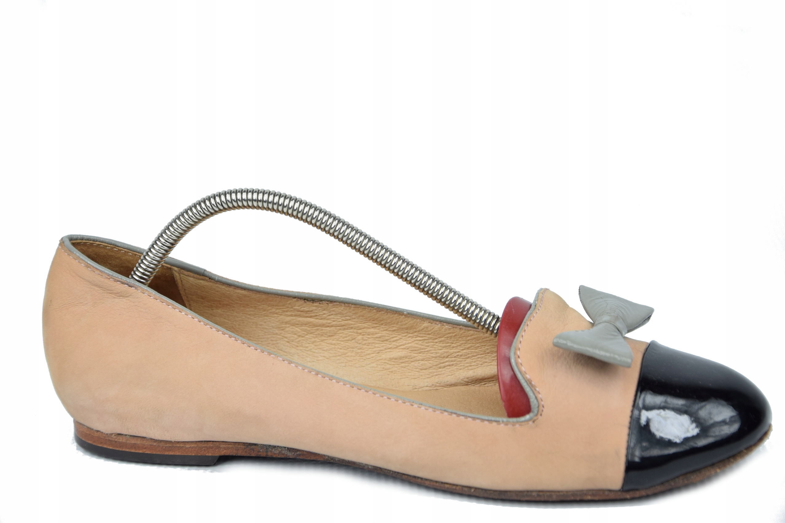 BALERINY DAMSKIE ZIGN ROZM.38 SKÓRA NATURALNA