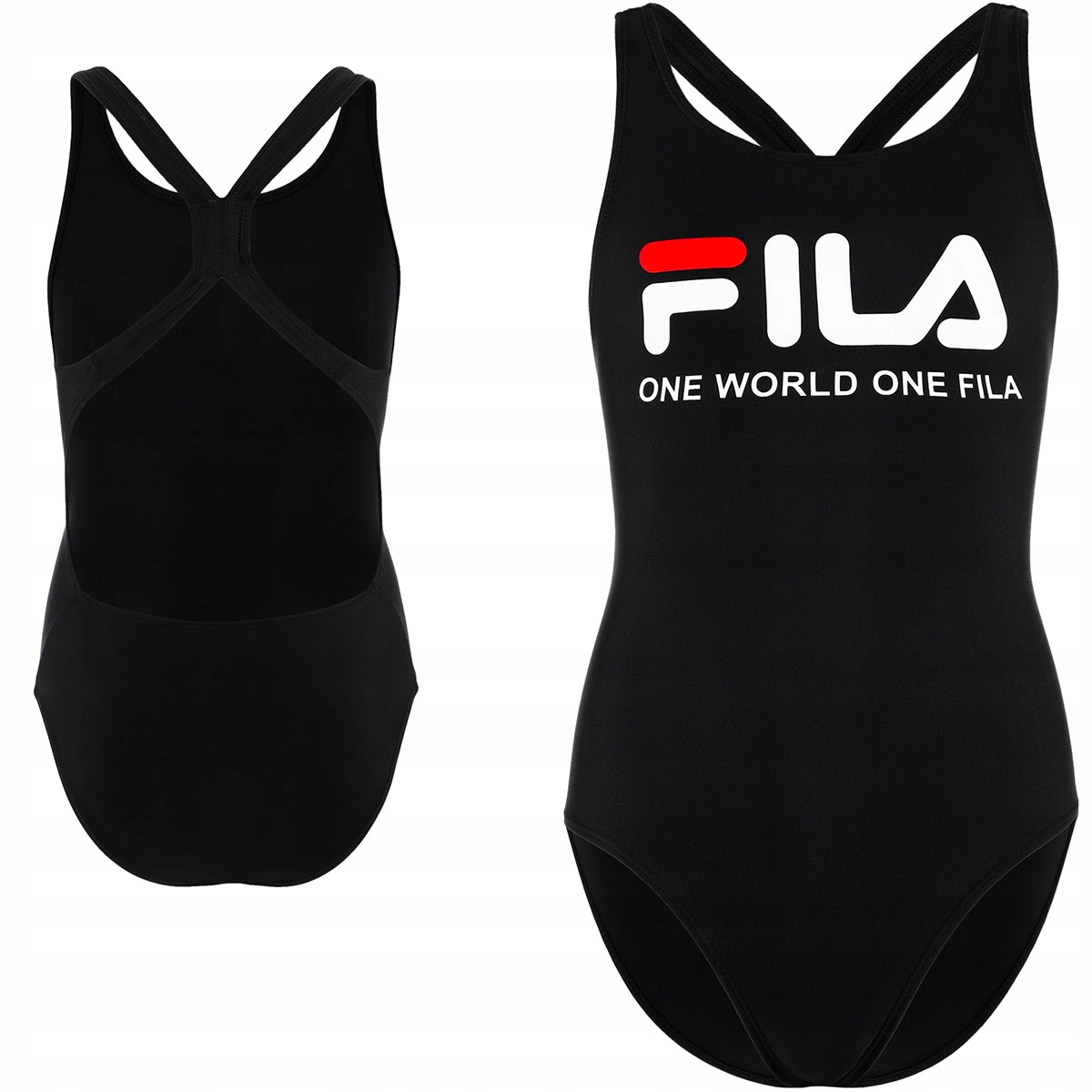 

Fila Kostium Czarny Strój Kąpielowy Upf 50+ 152 cm