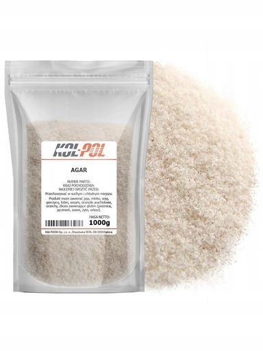 Levně 1X Agar 1kg Přírodní želatina, zahušťovadlo z rostlinných řas, vysoká kvalita