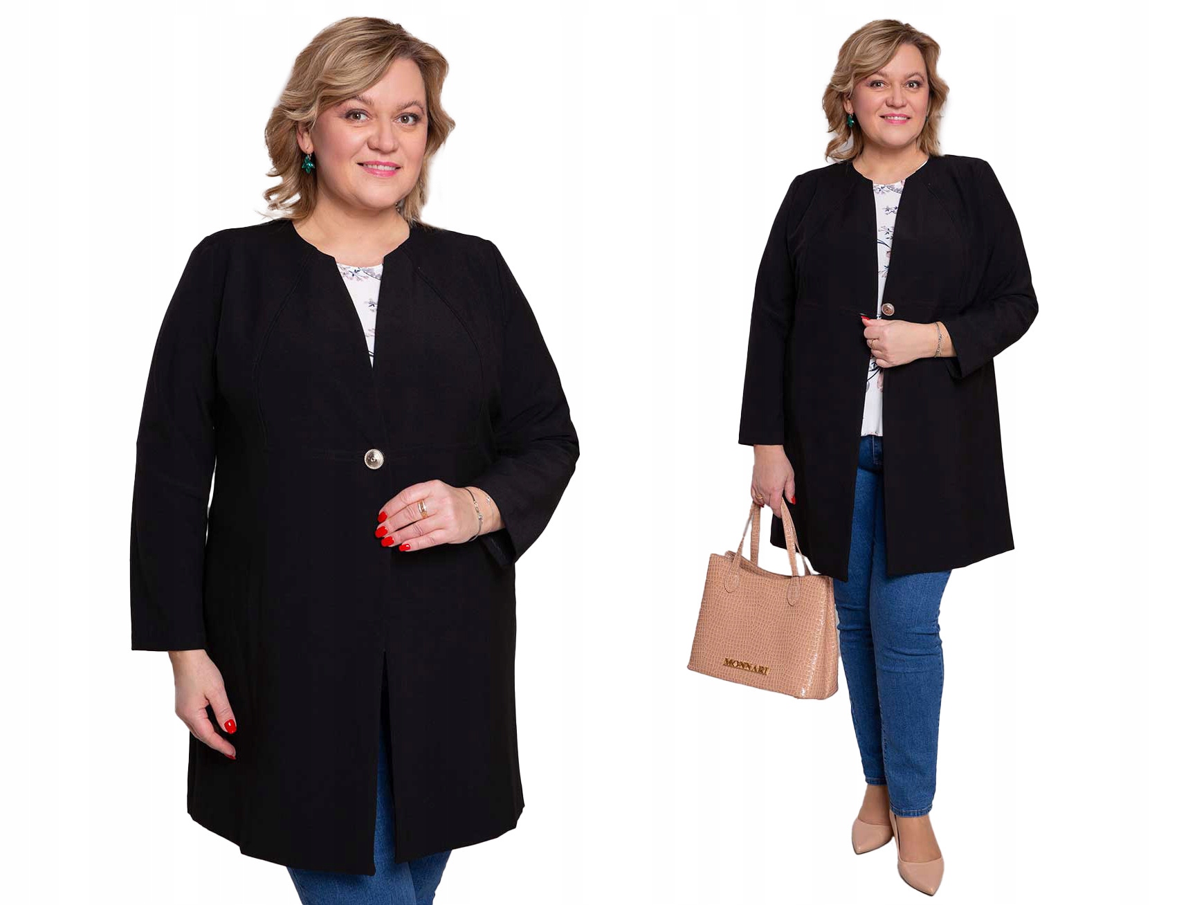 Elegantní černý kabátek 46