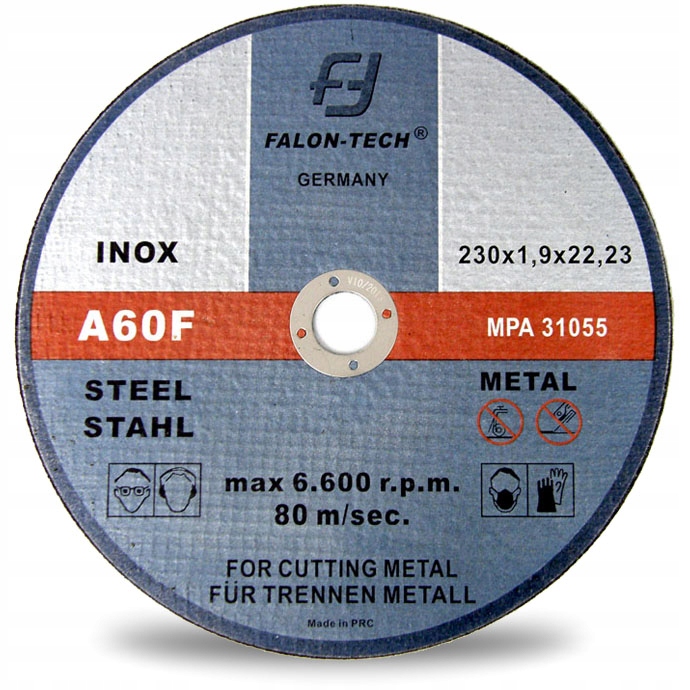 

Tarcza Do Cięcia Metalu inox 230 x 2,0 Falon Tech