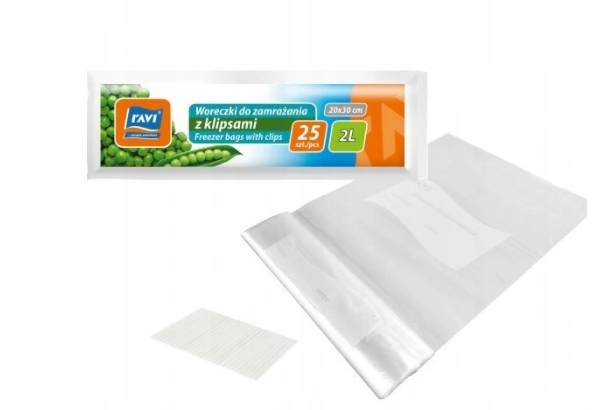 

Woreczki Do Zamrażania Z Klipsem Mrożonki 25 Sztuk