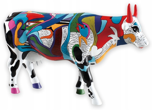 DUŻA FIGURKA-KRÓWKA Ziv's Udderly Cool Cow, CowParade Kod producenta 46732