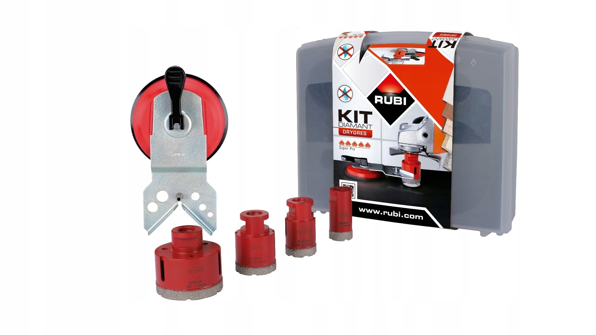 Zestaw 4 wierteł DRYGRES PL - 06967 RUBI
