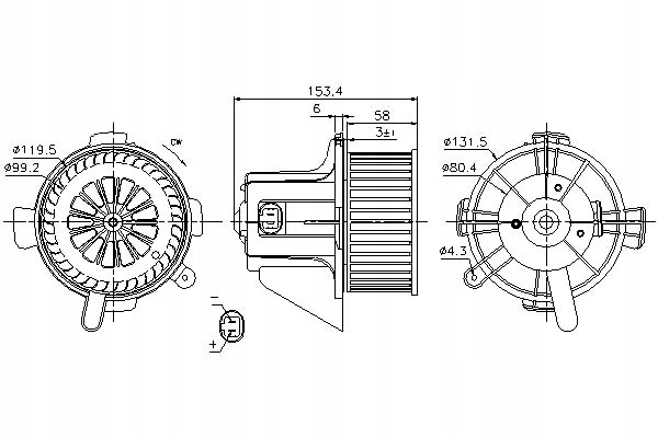 Nissens Ventilátor Dmychadla Citroen C4 A 1.6 Flex
