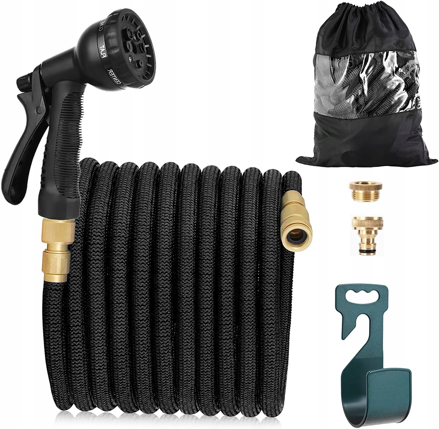 Fixkit Flexibilná záhradná hadica 22 m s postrekovačom