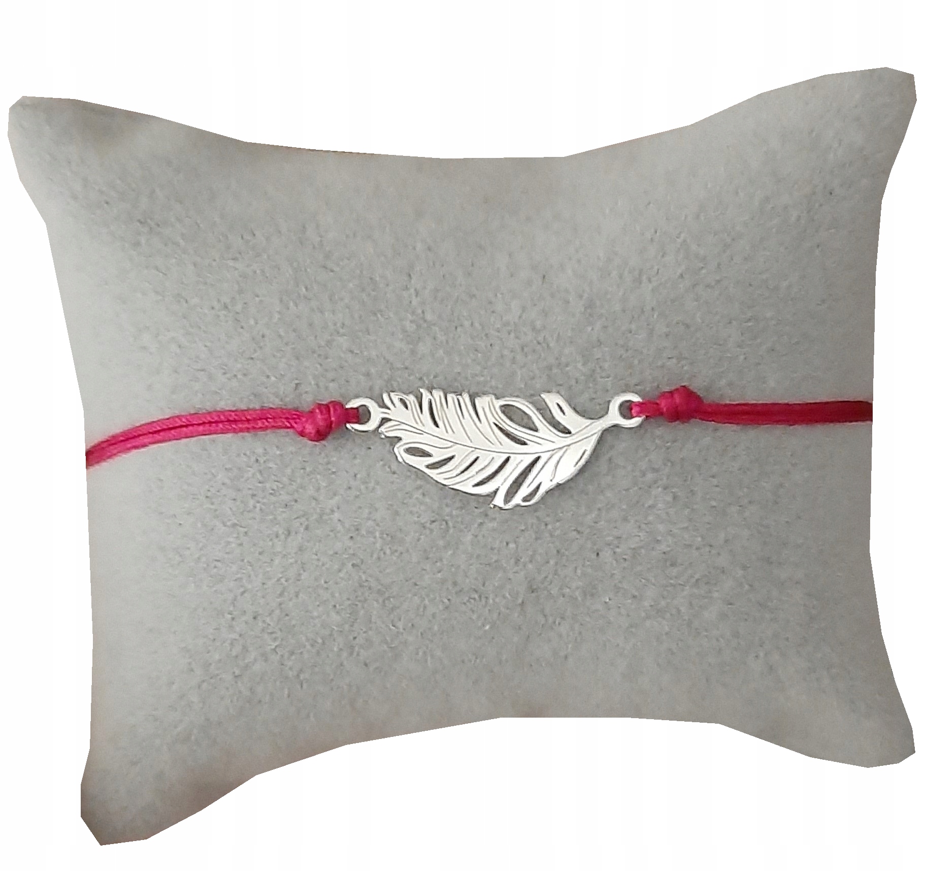 

Srebrna bransoletka Piórko sznurkowa srebro 925