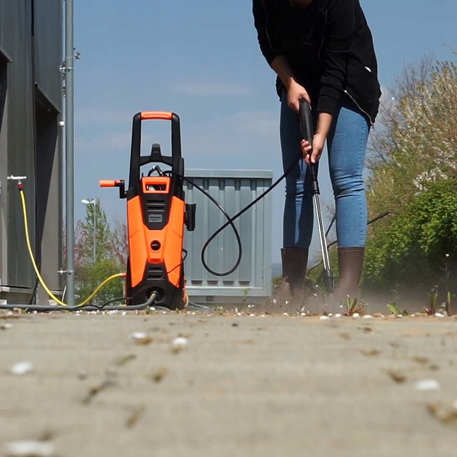 Myjka ciśnieniowa DELTAFOX 2100 W 150 bar 450l/h Aluminiowa pompa Model DC-HPW 2115