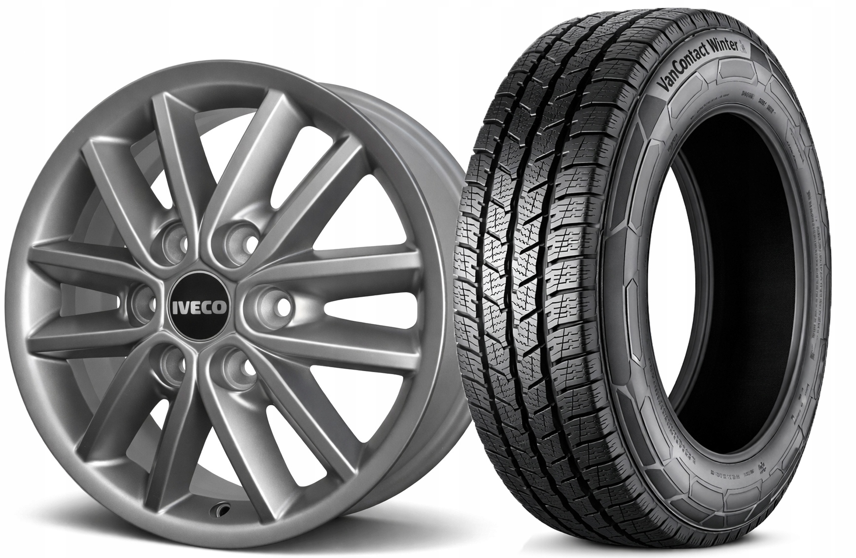 Nové Zimné Kolesá Iveco Daily eDaily 16 Palcov Continental 2025 Rok 215/65R16C