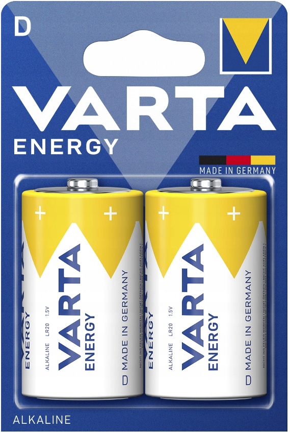 

Baterie Alkaliczne Varta LR20 R20 D 1.5V 2 Szt.