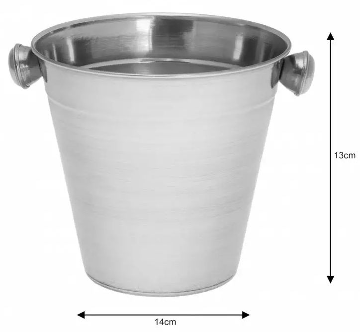 Wiaderko do lodu, pojemnik na lód, 14cm, stal 1,4L Kod producenta KH-1241