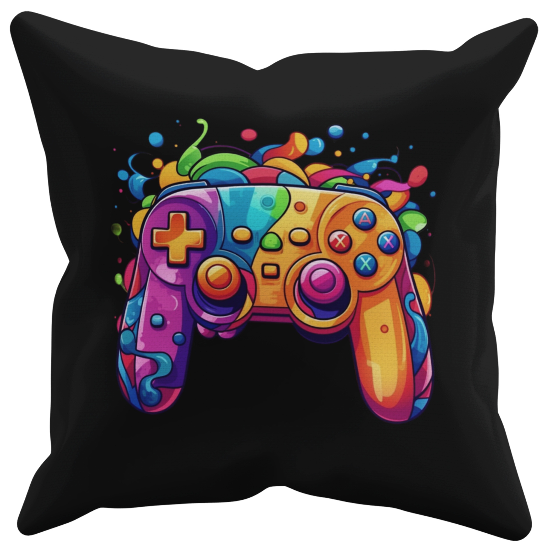 POSZEWKA NA PODUSZKĘ JAŚKA DO PRZEDSZKOLA GAME PAD + IMIĘ GRATIS Kolor dominujący czerń